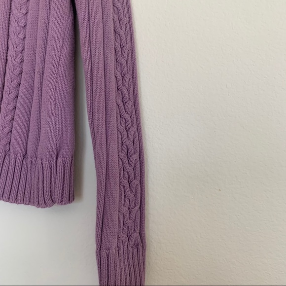 Van Heusen Long Sleeve Purple Crewneck Sweater - Picture 2 of 6